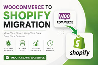expert shopify migration service for woocommerce to shopify website migration
