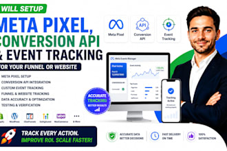set up meta pixel, conversion API and event tracking for funnels and websites
