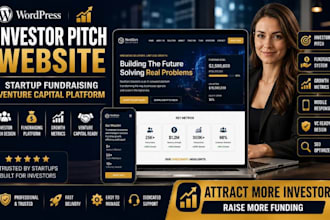 build wordpress investor pitch fundraising website