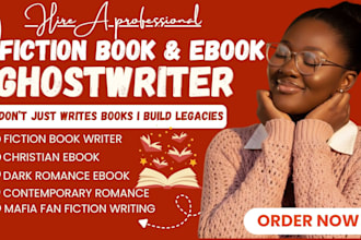 be your fiction ghostwriter dark romance or erotica novel ebook writer