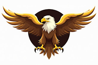 design a professional usa eagle head mascot logo for your company