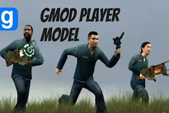 mod, create custom 3d model, players models for garry mod, gmod, sfm, mmd