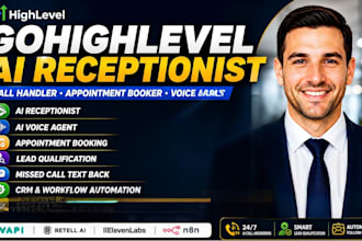 build gohighlevel ai reception for call voice agent and appointment booking