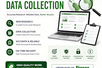 complex web research and data collection
