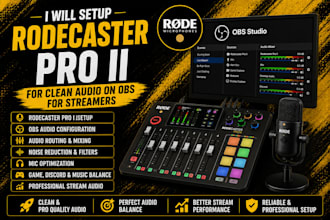 setup rodecaster pro ii for clean audio on obs for streamers