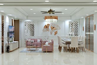 design modern interior with 3d rendering