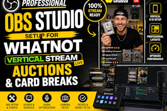 setup obs studio for whatnot vertical stream auctions card breaks