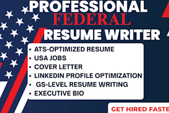 write a professional federal resume for usajobs applications