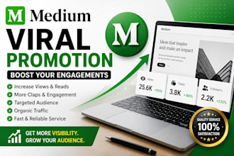 do viral promotion for your medium to boost your engagements
