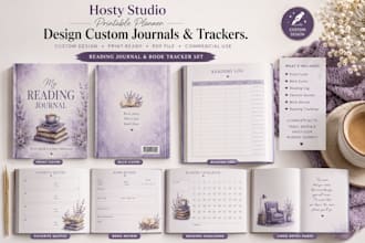 design custom printable planners journals and trackers