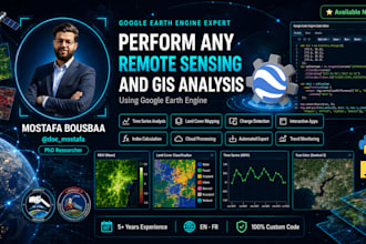 perform any remote sensing and gis analysis using google earth engine