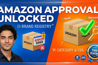 get amazon brand registry, brand approval, and category approval for fba