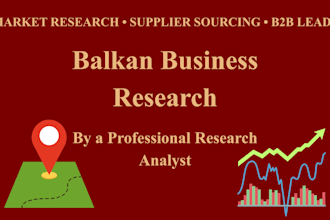 do balkan market research and supplier sourcing