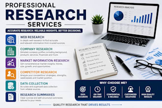 do web research and company research