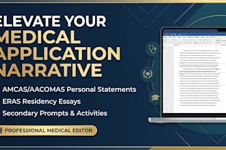 edit and polish your medical school personal statement and eras application