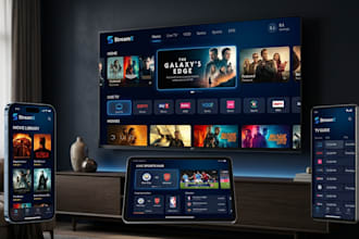 create a  premium white label iptv app for android, ios with custom branding