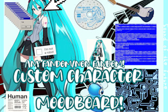design a custom moodboard or concept collage