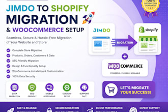 migrate jimdo to shopify or woocommerce