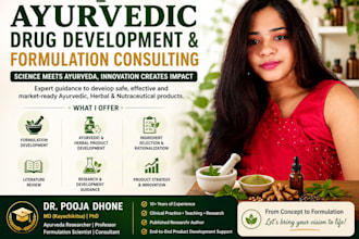 provide ayurvedic drug development formulation consulting