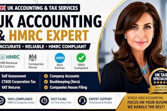 provide UK accounting, bookkeeping and hmrc tax services