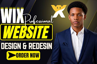 design wix website and redesign a business wix website