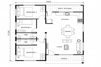 redraw PDF, image, or sketch into autocad for building complex in 1hour