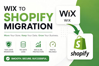 migrate wix to shopify migrate wix store transfer wix website to shopify expert