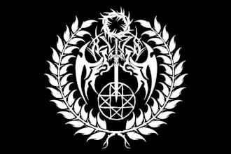 make icon, symbol and emblem metal logo design