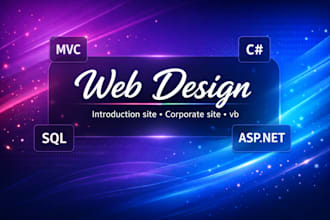 develop a professional custom website using aspnet core mvc