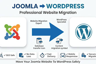 migrate joomla website to wordpress, joomla to wordpress migration expert