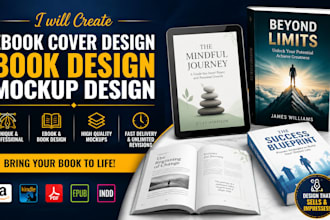 create e book cover design book design mock up design