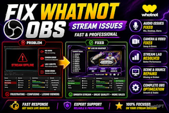 fix and troubleshoot your whatnot obs stream issues fast