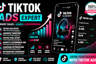 setup and manage tiktok ads campaign for sales and leads