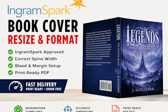 fix and resize your book cover for ingramspark approval