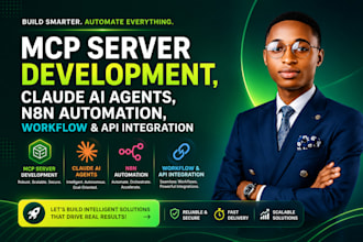 build mcp server, claude ai agents, n8n automation, workflow and API integration