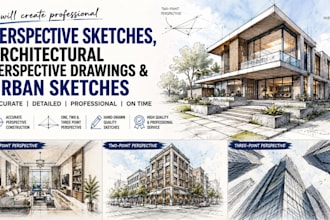 perspective sketches architectural perspective drawings urban sketches