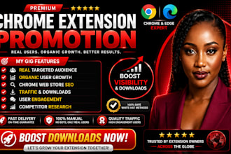 do chrome extension promotion, downloader, users, review or feedback for you