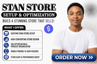 design a high converting stan store that drives sales