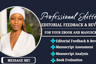 provide professional editorial feedback for your ebook and book