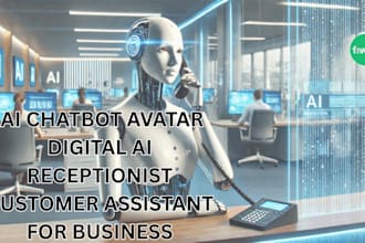 build ai chatbot avatar digital ai receptionist customer assistant for business