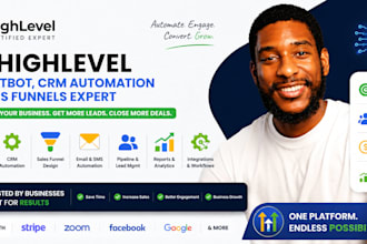 setup gohighlevel ai chatbot, CRM automation,sales funnels, gohighlevel expert