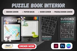 design word search, activity book, sudoku, , adult puzzle book for amazon KDP
