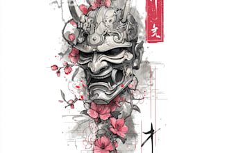 design a japanese tattoo art design