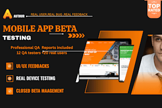 12 QA 20 testers app website closed user beta review testing gameplay feedback