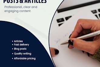 write engaging blog posts and articles