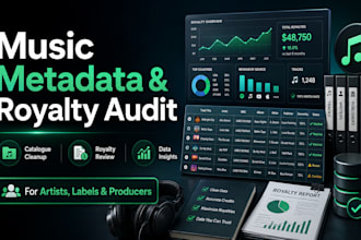 audit your music metadata, royalty reports and dsp data