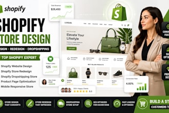 do shopify store design and redesign shopify website design shopify dropshopping
