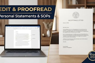 proofread and edit your personal statement, sop, or college application essay