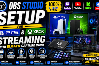 setup obs studio for ps5 xbox streaming with elgato capture card