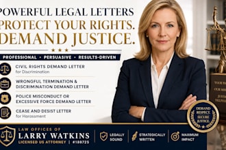 draft a civil rights demand letter for discrimination as a US attorney